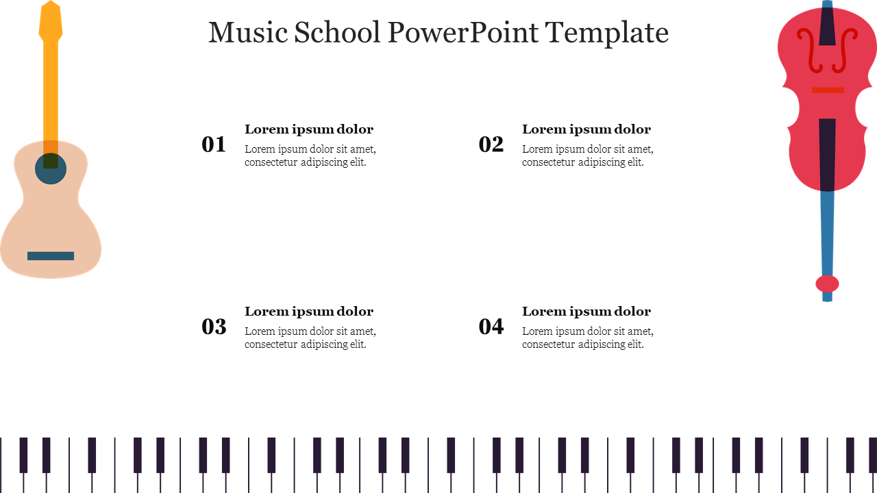 Music School PowerPoint Template